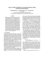 Logic on MARS: Ontologies for generalised property graphs