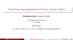 Slides: Tuple-Generating Dependencies Capture Complex Values