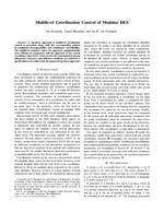 Multilevel coordination control of modular DES