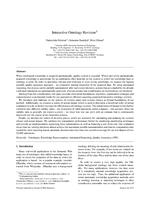 Interactive ontology revision
