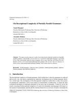On Descriptional Complexity of Partially Parallel Grammars