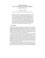 Plans as Formulae with a Non-commutative Logical Operator - Planning as Concurrency