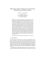 Multi-Agent Opinion Pooling by Voting for Bins: Simulations and Characterization
