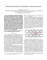 Efficient Data Redistribution to Speedup Big Data Analytics in Large Systems