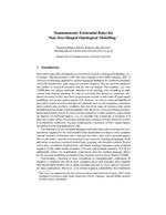 Nonmonotonic Existential Rules for Non-Tree-Shaped Ontological Modelling