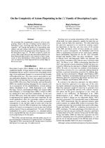 On the Complexity of Axiom Pinpointing in the EL Family of Description Logics