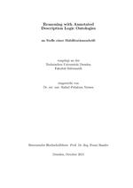 Reasoning with Annotated Description Logic Ontologies