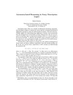 Automata-based Reasoning in Fuzzy Description Logics