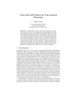 Using Sums-of-Products for Non-standard Reasoning