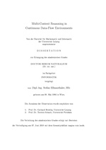 Multi-Context Reasoning in Continuous Data-Flow Environments