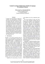 Gradual Learning of Matrix-Space Models of Language for Sentiment Analysis