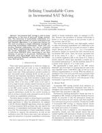 Refining Unsatisfiable Cores in Incremental SAT Solving