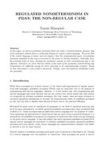 Regulated Nondeterminism in PDAs: The Non-Regular Case