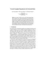 Towards Farsighted Dependencies for Existential Rules