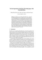 On the Exploration of the Query Rewriting Space with Existential Rules