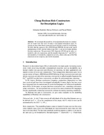 Cheap Boolean Role Constructors for Description Logics