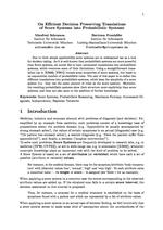 On Efficient Decision Preserving Translations of Score Systems into Probabilistic Systems.