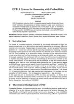 PIT: A System for Reasoning with Probabilities.
