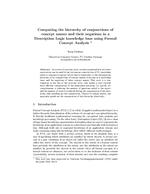 Computing the hierarchy of conjunctions of concept names and their negations in a Description Logic knowledge base using Formal Concept Analysis (ICFCA 2006)