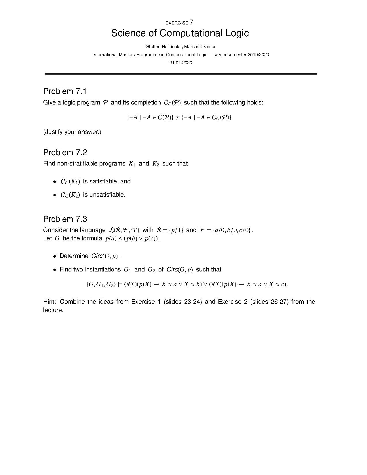 Non-Monotonic Reasoning