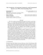 The Complexity of Answering Conjunctive and Navigational Queries over OWL 2 EL Knowledge Bases