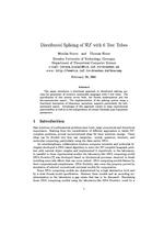 Distributed Splicing of RE with 6 Test Tubes