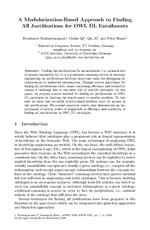 A Modularization-based Approach to Finding All Justifications for OWL DL Entailments