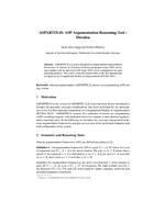 ASPARTIX-D Ready for the Competition