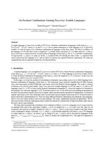 On boolean combinations forming piecewise testable languages