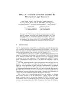 DIG 2.0 – Towards a Flexible Interface for Description Logic Reasoners