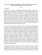 Hacía un marco ontológico y epistemológico para una metodología de la verificación de los programas computacionales en ciencia de la computación
