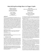 Materializing Knowledge Bases via Trigger Graphs