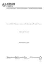 Second-Order Characterizations of Definientia in Formula Classes